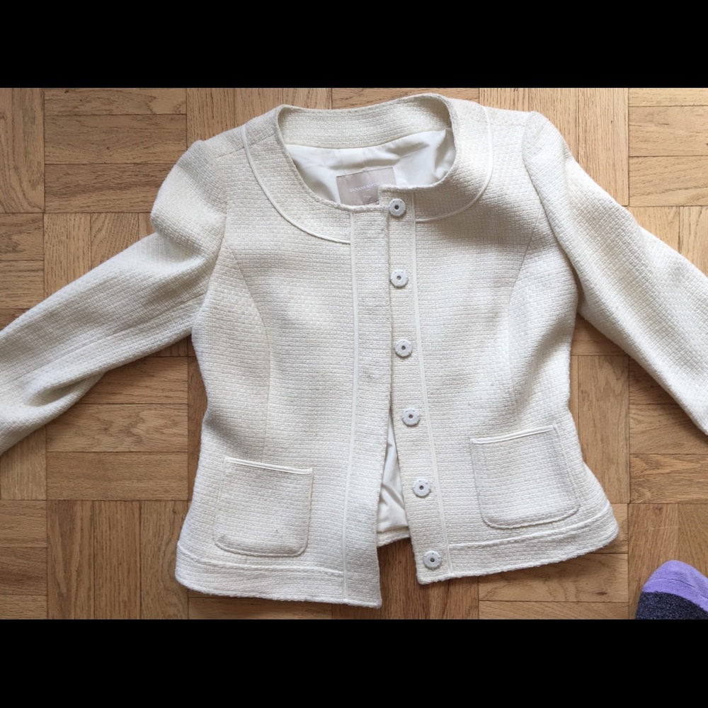 Banana Republic White Blazer